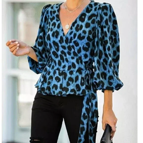 Leopard Print Inspired Pattern Top - Picture 1 of 2